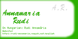 annamaria rudi business card