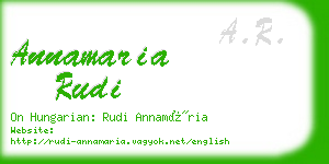 annamaria rudi business card